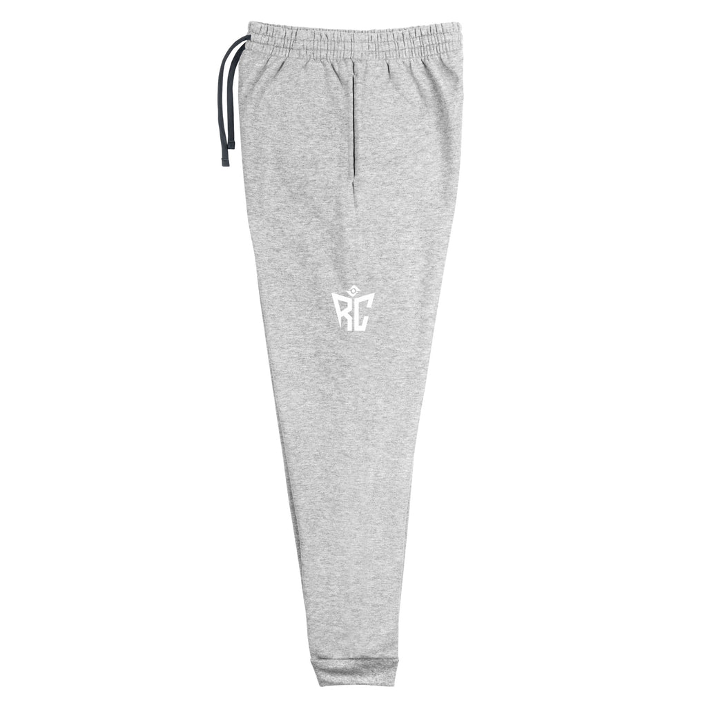 athletic-heather Standard Jogger side view - Random Check premium men's joggers