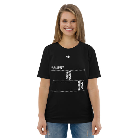 Model wearing black Standard Issue Tee - women's premium streetwear t-shirt