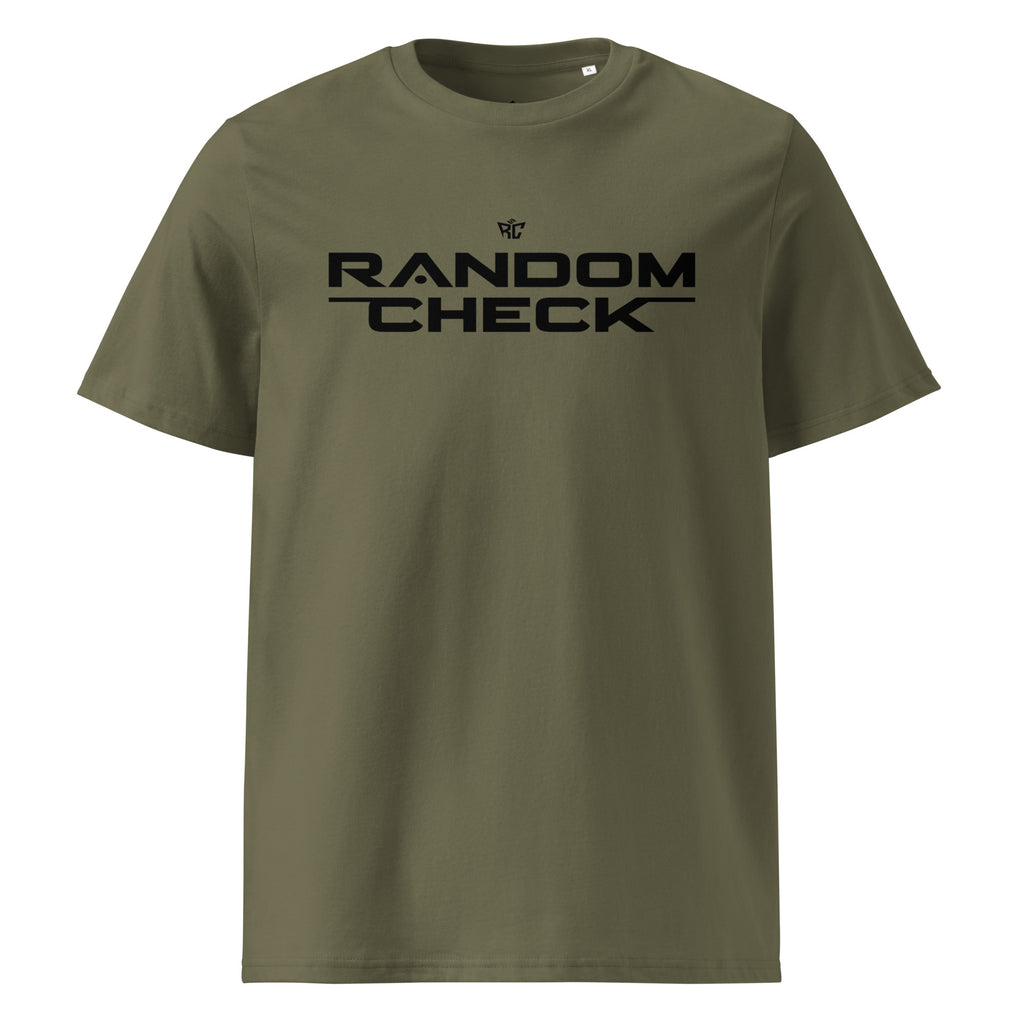 Khaki Inspector Tee front view - Random Check premium men's t-shirt